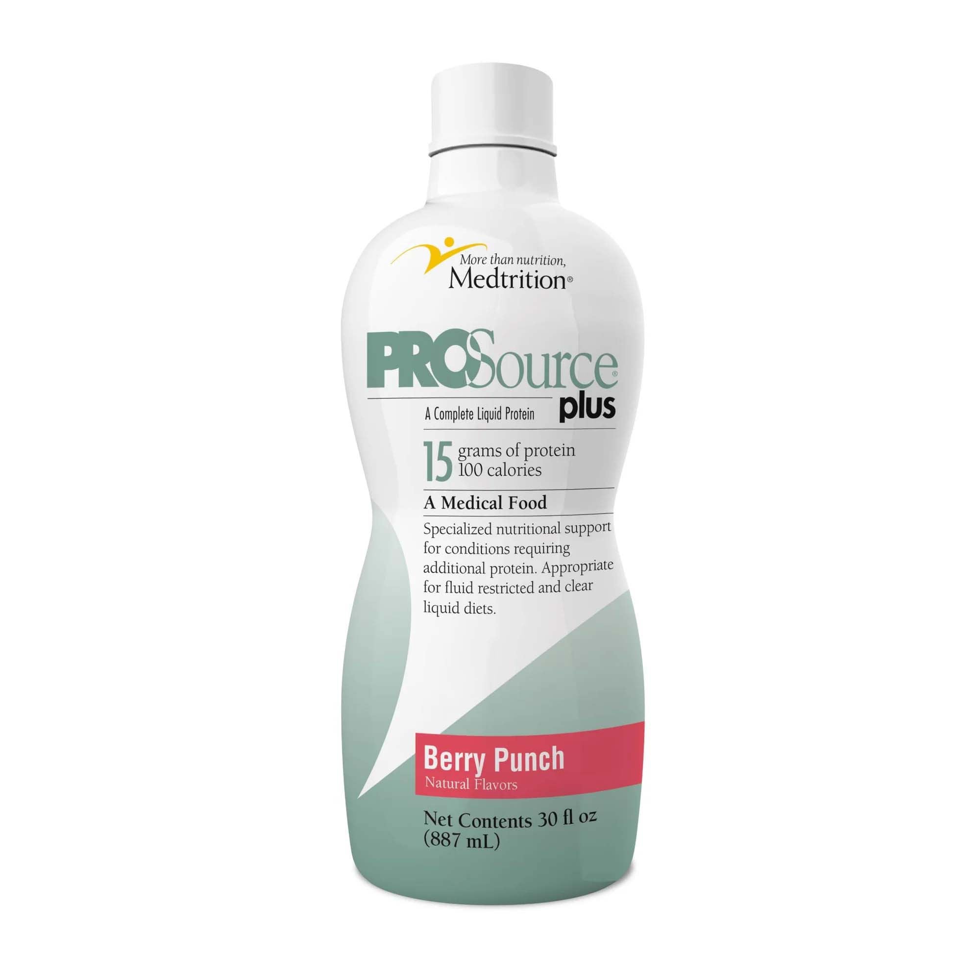 ProSource® Plus Oral Supplement Berry Punch Flavor Liquid 30 oz. Bottl ...