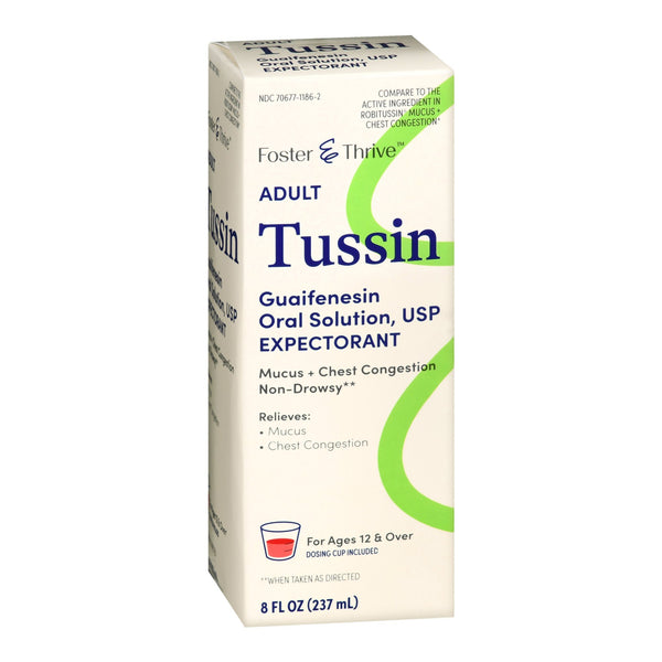 Foster & Thrive™ Cold and Cough Relief 200 mg / 10 mL Strength Liquid 8 oz. (1235077_EA) 1/EA