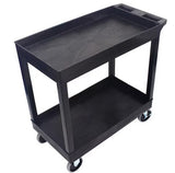 Impact® Two Shelf Utility Cart, 32"x18", Black, 1/Case (IMP7002IP) Each