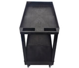 Impact® Two Shelf Utility Cart, 32"x18", Black, 1/Case (IMP7002IP) Each