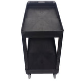 Impact® Two Shelf Utility Cart, 32"x18", Black, 1/Case (IMP7002IP) Each