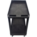 Impact® Two Shelf Utility Cart, 32"x18", Black, 1/Case (IMP7002IP) Each