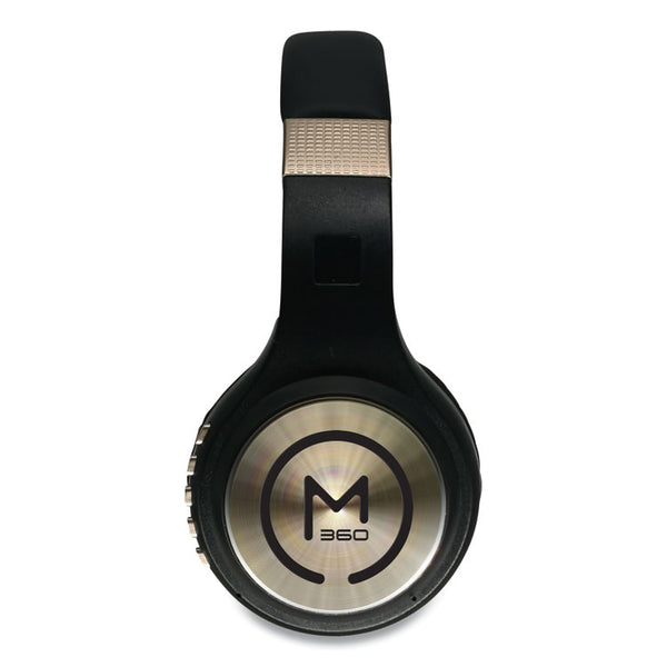 Morpheus 360® SERENITY Stereo Wireless Headphones with Microphone, 3 ft Cord, Black/Gold (MHSHP5500G) Each