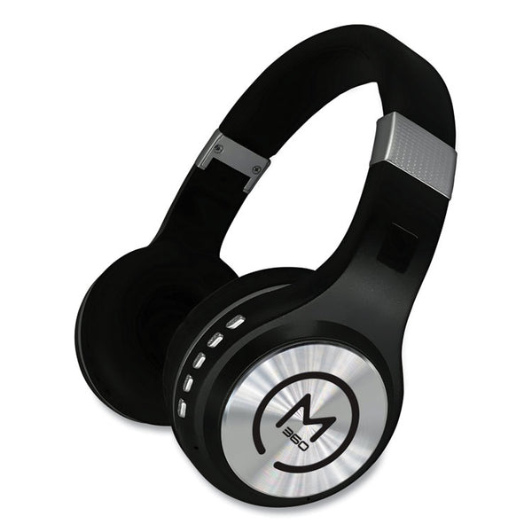 Morpheus 360® SERENITY Stereo Wireless Headphones with Microphone, 3 ft Cord, Black/Silver (MHSHP5500B) Each
