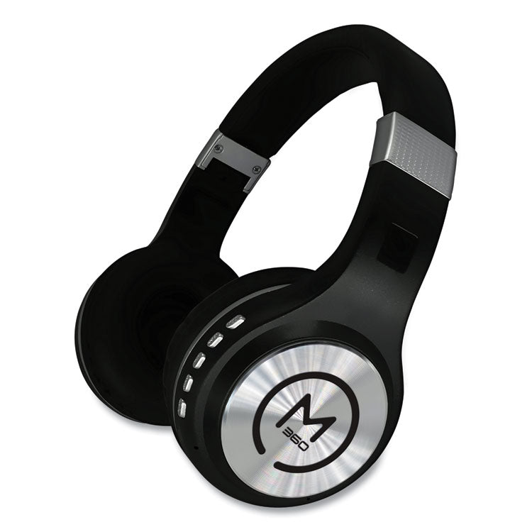 Morpheus 360® SERENITY Stereo Wireless Headphones with Microphone, 3 ft Cord, Black/Silver (MHSHP5500B) Each