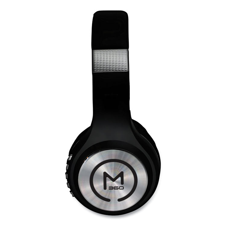 Morpheus 360® SERENITY Stereo Wireless Headphones with Microphone, 3 ft Cord, Black/Silver (MHSHP5500B) Each