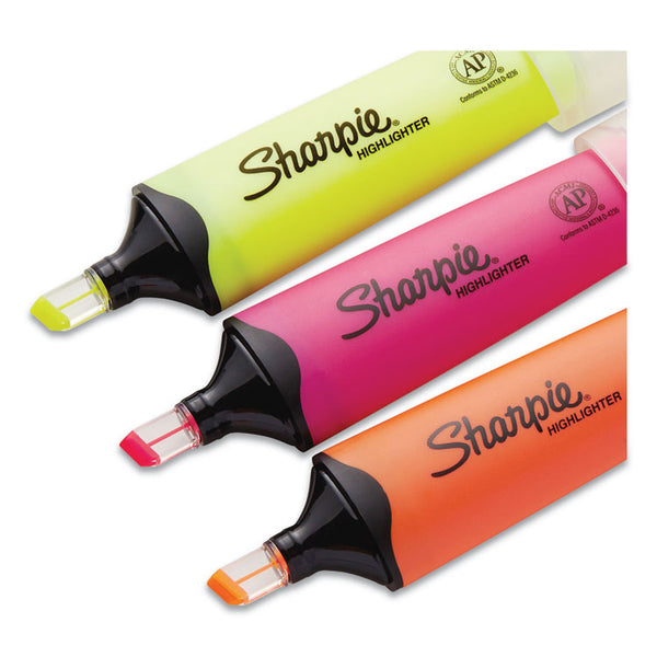 Sharpie® Clearview Tank-Style Highlighter, Assorted Ink Colors, Chisel Tip, Assorted Barrel Colors, 3/Pack (SAN1912767)