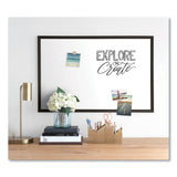 U Brands Magnetic Dry Erase Board with MDF Frame, 35 x 23, White Surface, Black Frame (UBR311U0001) Each