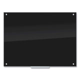 U Brands Glass Dry Erase Board, 47 x 35, Black Surface (UBR171U0001) Each