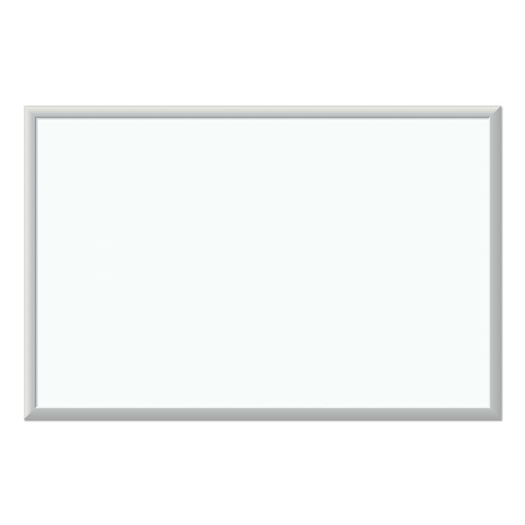 U Brands Melamine Dry Erase Board, 35 x 23, White Surface, Silver Frame (UBR031U0001) Each