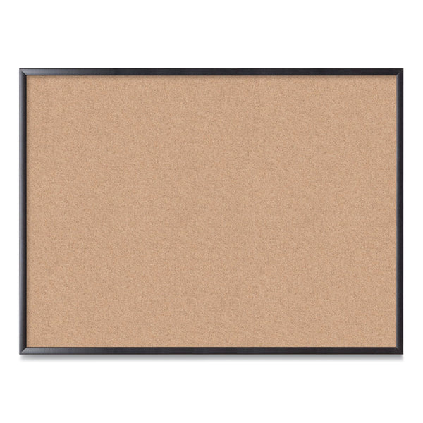 U Brands Cork Bulletin Board, 47 x 35, Tan Surface, Black Frame (UBR2876U0001)