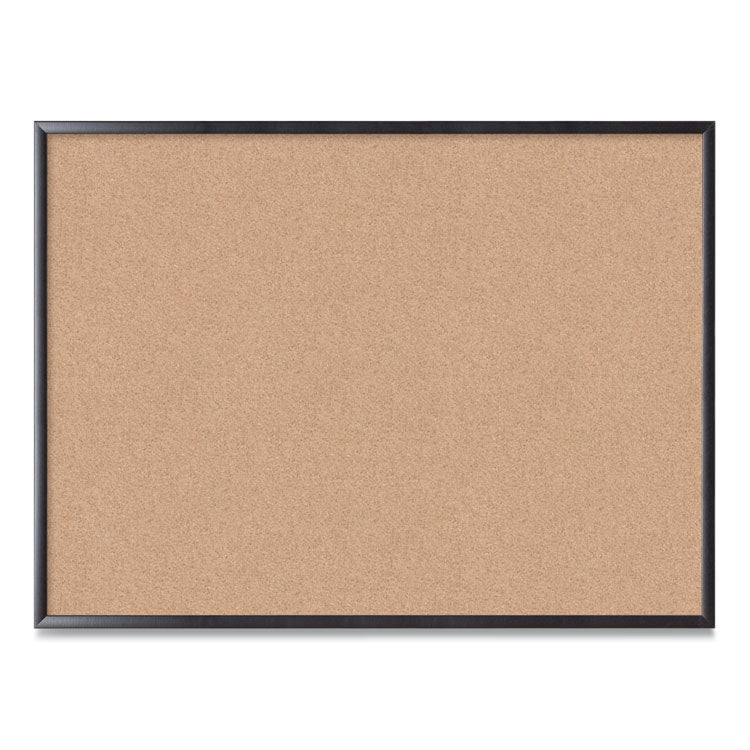 U Brands Cork Bulletin Board, 47 x 35, Tan Surface, Black Frame (UBR2876U0001) Each