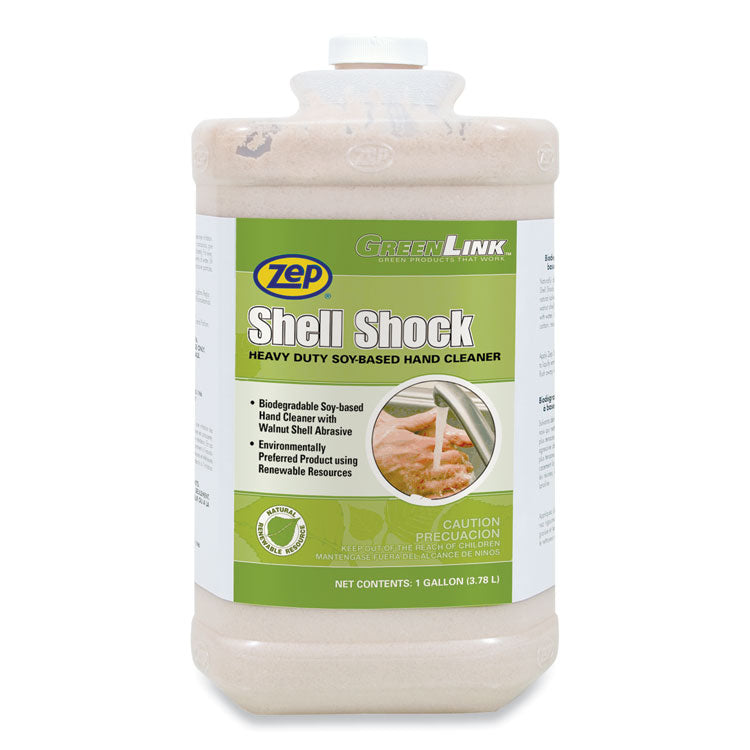 Zep® Shell Shock Heavy Duty Soy-Based Hand Cleaner, Cinnamon, 1 gal Bottle, 4/Carton (ZPP318524) Case of 4