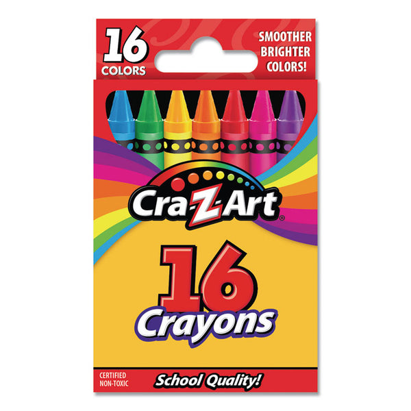 Cra-Z-Art® Crayons, 16 Assorted Colors, 16/Set (CZA10200WM40) Each