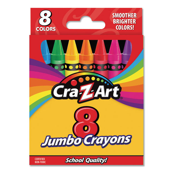 Cra-Z-Art® Jumbo Crayons, 8 Assorted Colors, 8/Pack (CZA10203WM48) Pack of 8