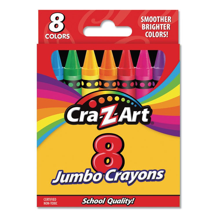 Cra-Z-Art® Jumbo Crayons, 8 Assorted Colors, 8/Pack (CZA10203WM48)