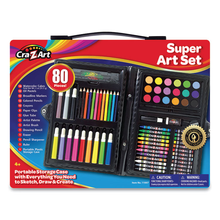 Cra-Z-Art® Super Art Set, 80 Pieces (CZA110076) Each