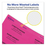 Avery® High-Visibility Permanent Laser ID Labels, 2 x 4, Neon Assorted, 500/Pack (AVE5956)