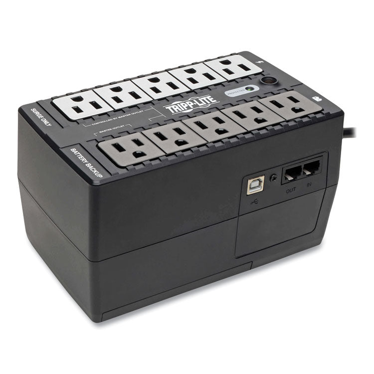 Tripp Lite ECO Series Energy-Saving Standby UPS, 10 Outlets, 550 VA, 316 J (TRPECO550UPS) Each