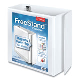 Cardinal® FreeStand Easy Open Locking Slant-D Ring Binder, 3 Rings, 5" Capacity, 11 x 8.5, White (CRD43150) Each