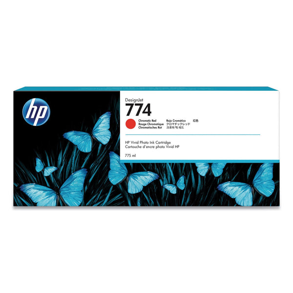 HP HP 774, (P2W02A) Chromatic Red Original Ink Cartridge (HEWP2W02A)