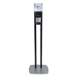 PURELL® ES8 Hand Sanitizer Floor Stand with Dispenser, 1,200 mL, 13.5 x 5 x 28.5, Graphite/Silver (GOJ7218DS) Each