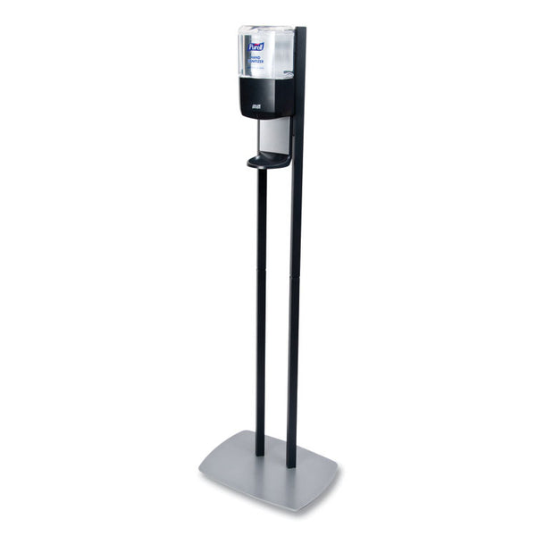 PURELL® ES6 Hand Sanitizer Floor Stand with Dispenser, 1,200 mL, 13.5 x 5 x 28.5, Graphite/Silver (GOJ7216DS) Each