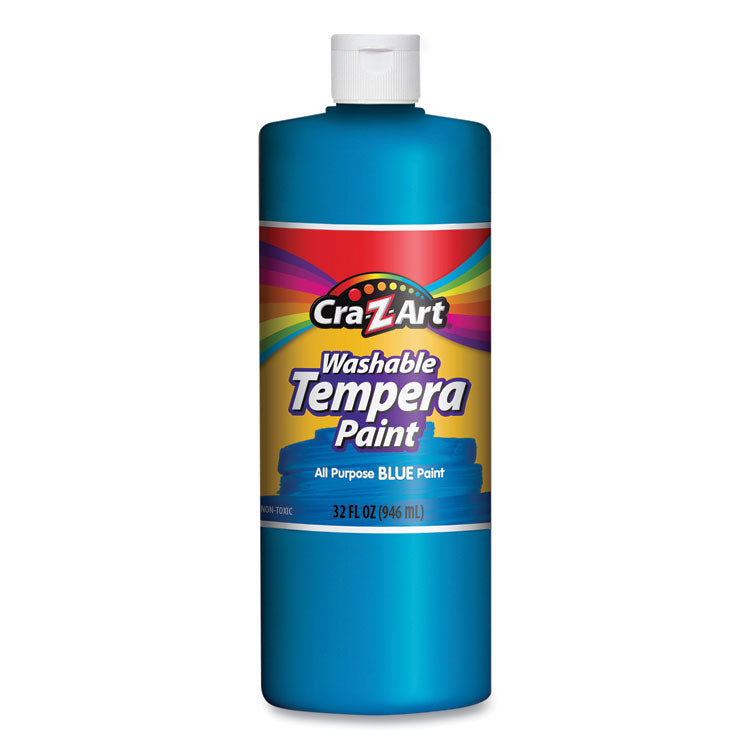 Cra-Z-Art® Washable Tempera Paint, Blue, 32 oz Bottle (CZA760076)