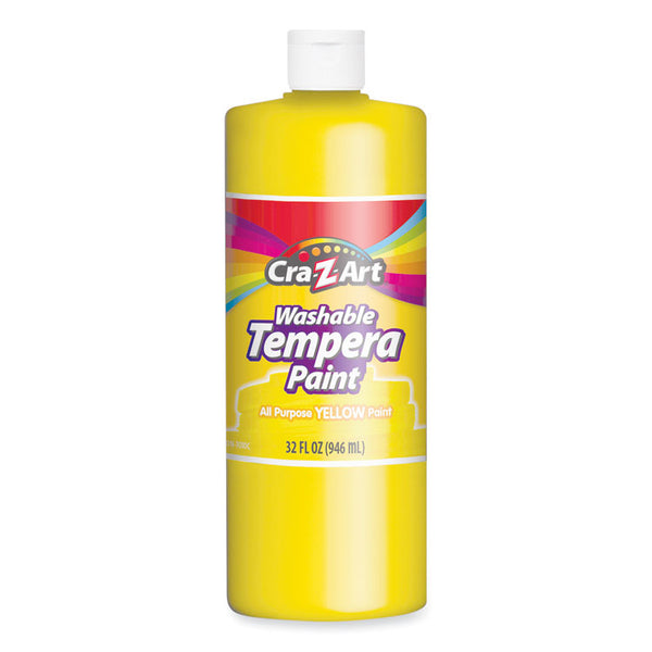 Cra-Z-Art® Washable Tempera Paint, Yellow, 32 oz Bottle (CZA760096) Each