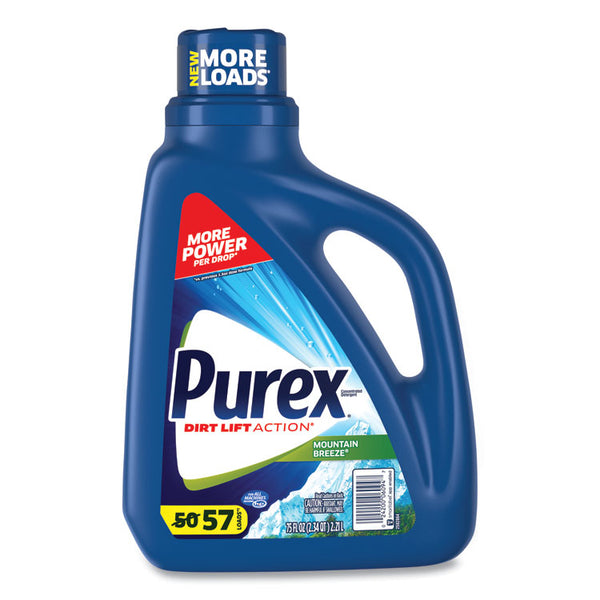 Purex® Liquid Laundry Detergent, Mountain Breeze, 75 oz Bottle, 6/Carton (DIA06094CT)