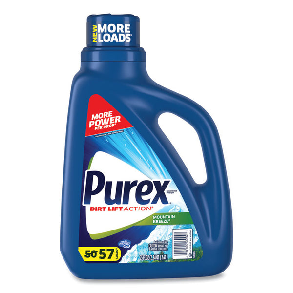 Purex® Liquid Laundry Detergent, Mountain Breeze, 75 oz Bottle, 6/Carton (DIA06094CT) Case of 6