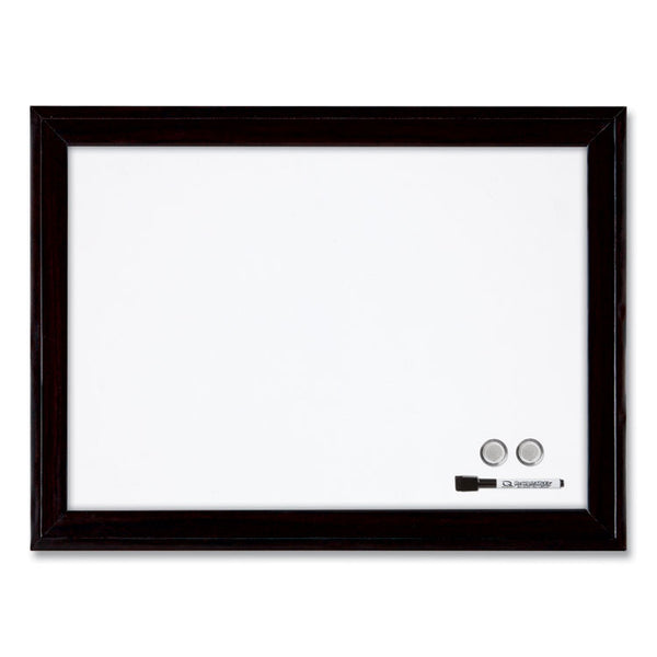 Quartet® Home Decor Magnetic Dry Erase Board, 23 x 17, White Surface, Black Wood Frame (QRT79282)