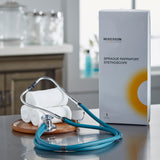 McKesson LUMEON™ Sprague Stethoscope Teal Blue 2-Tube 22 Inch Tube Double Sided Chestpiece (363735_EA) 1/EA
