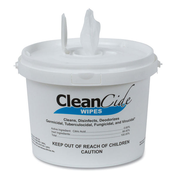 Wexford Labs CleanCide Disinfecting Wipes, 1-Ply, 8 x 5.5, Fresh Scent, White, 400/Tub (WXF3130B400DEA)