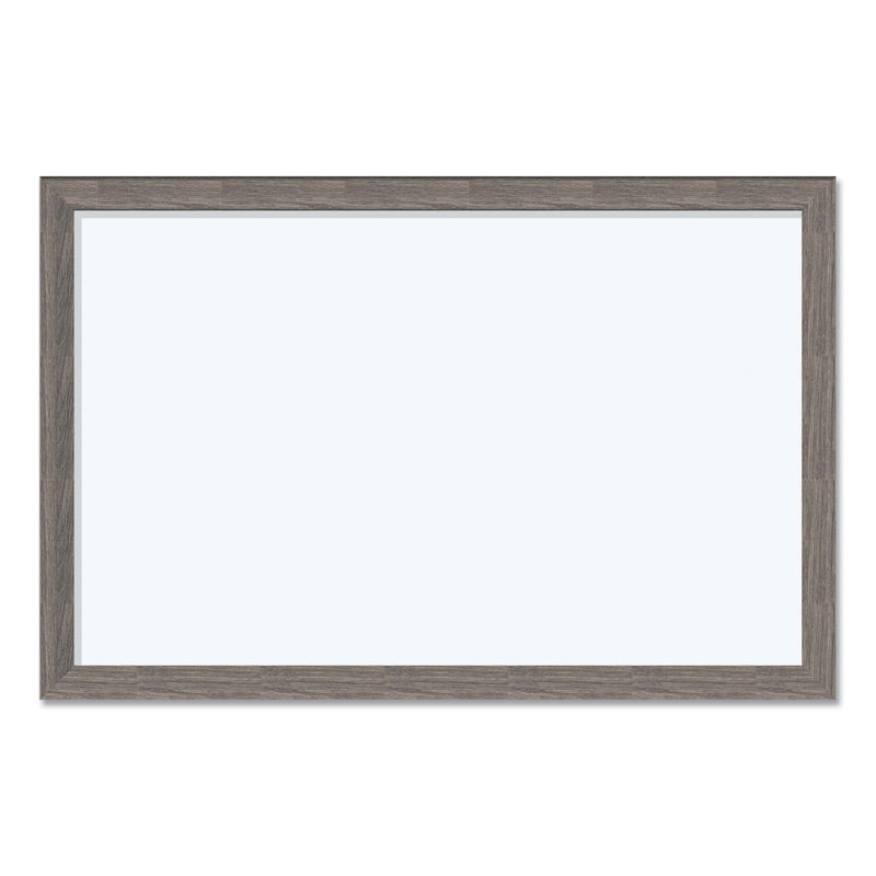 U Brands Magnetic Dry Erase Board with Rustic Frame, 36" x 24" (Actual Size: 35" x 23"), White Surface, Brown Wood Frame (UBR4890U0001) Each