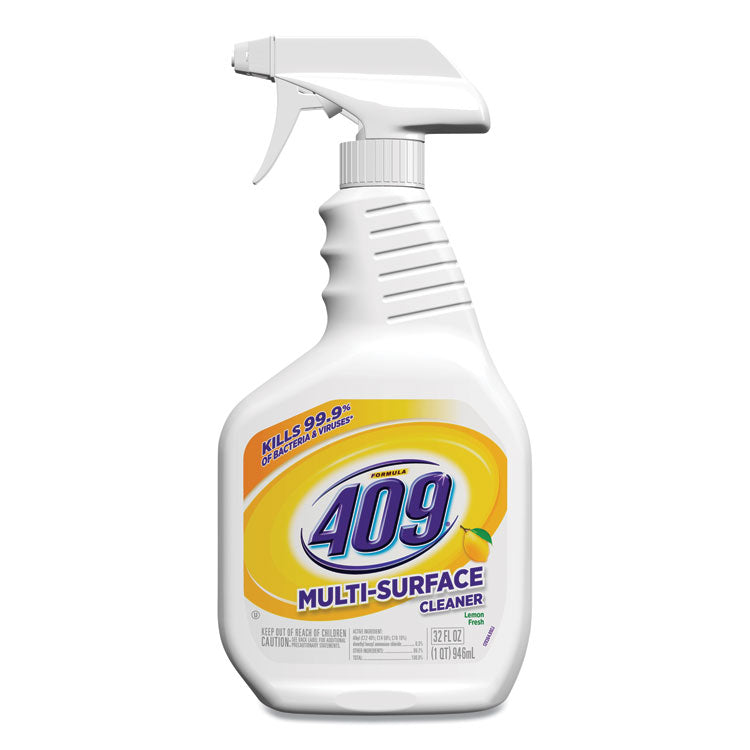 Formula 409® Multi-Surface Cleaner, Lemon, 32 oz Spray Bottle, 9/Carton (CLO30954) Case of 9