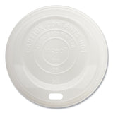 World Centric® PLA Lids for Hot Cups, Fits 8 oz Cups, White, 1,000/Carton (WORCULCS8) Case of 1000