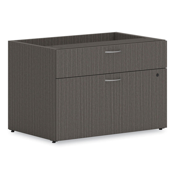 HON® Mod Low Personal Credenza, 30w x 20d x 21h, Slate Teak (HONLCL3020BFLS1)