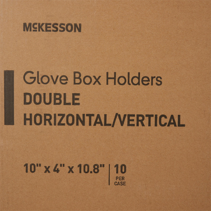 McKesson Glove Box Holder Horizontal or Vertical Mounted 2-Box Capacity Clear 4 X 10 X 10-3/4 Inch Plastic (464712_EA) 1/EA
