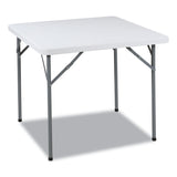 Iceberg IndestrucTable Classic Folding Table, Square, 34" x 34" x 29", Platinum Granite (ICE65253)