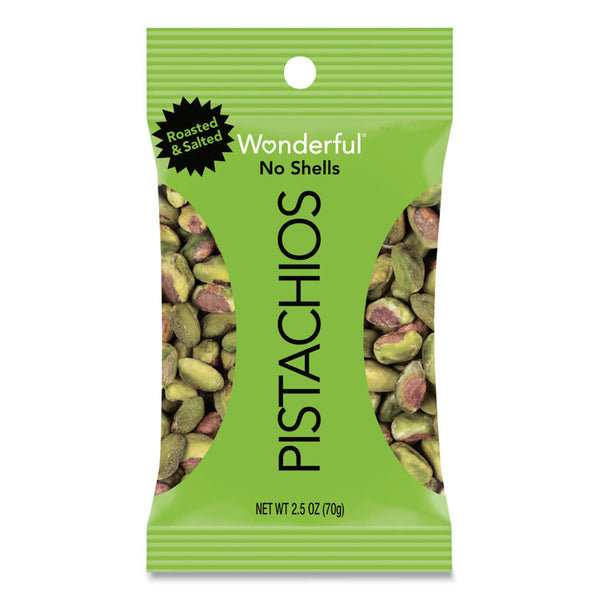 Paramount Farms® Wonderful Pistachios, Dry Roasted and Salted, 2.5 oz, 8/Box (PAM070146A25M) Box of 8