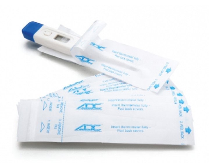 Adtemp™ Axillary / Oral / Rectal Thermometer Probe Cover For use with Digital Thermometer 50 per Box (742956_BX) 50/BX