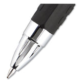 uniball® Signo 207 Gel Pen, Retractable, Medium 0.7 mm, Black Ink, Clear/Black Barrel, 8/Pack (UBC1756584) Pack of 8