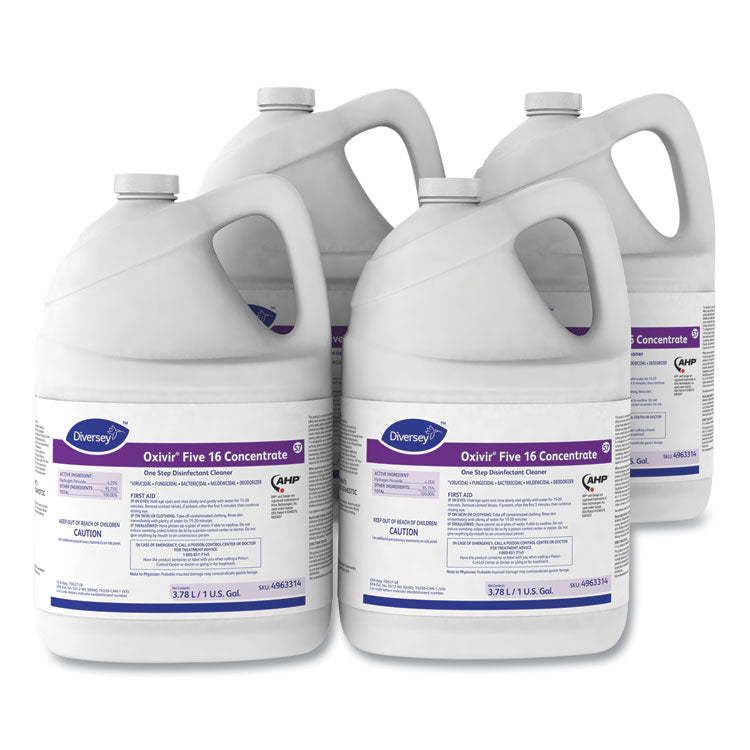 Oxivir® Five 16 One-Step Disinfectant Cleaner, 1 gal Bottle, 4/Carton (DVO4963314) Case of 4