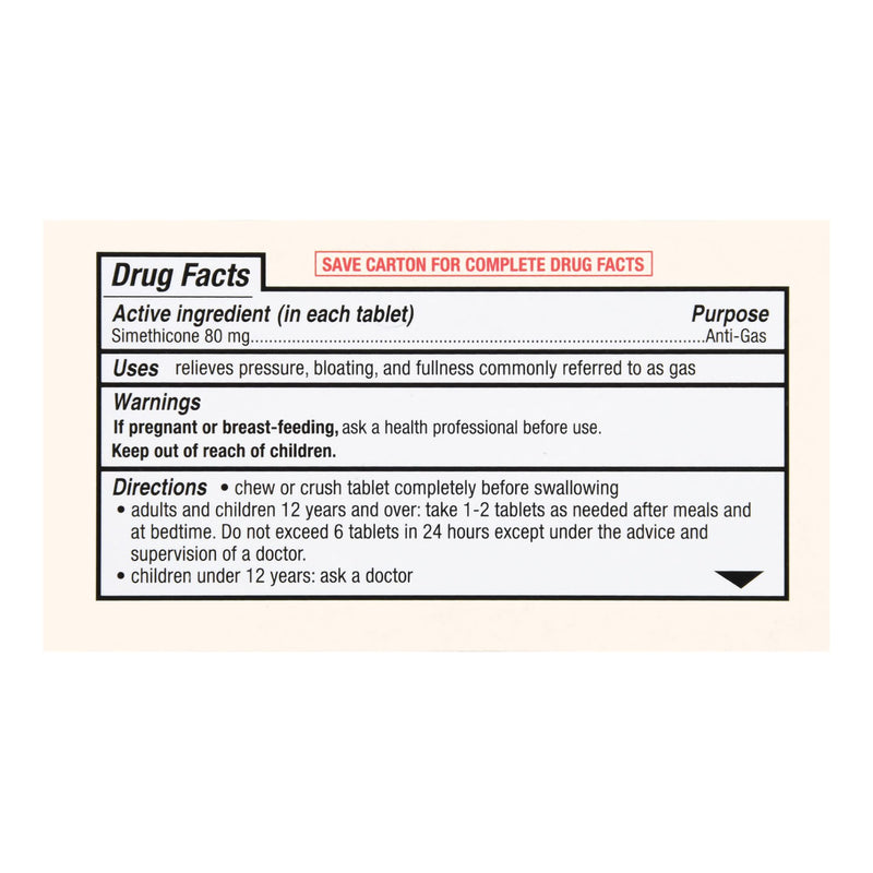 Foster & Thrive™ Gas Relief 80 mg Strength Chewable Tablet 100 Tablets (1238927_BT) 1/BT