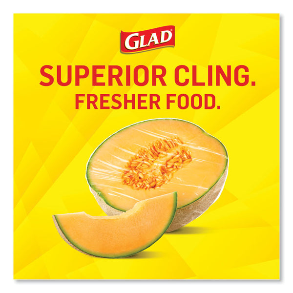 Glad® ClingWrap Plastic Wrap, 200 Square Foot Roll, Clear, 12 Rolls/Carton (CLO00020CT)