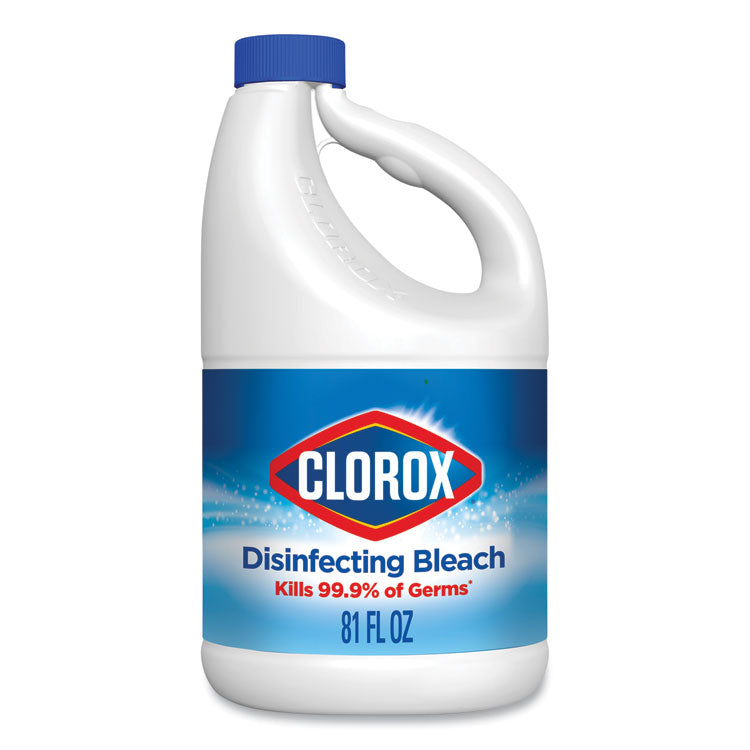 Clorox® Regular Bleach with CloroMax Technology, 81 oz Bottle, 6/Carton (CLO32263)