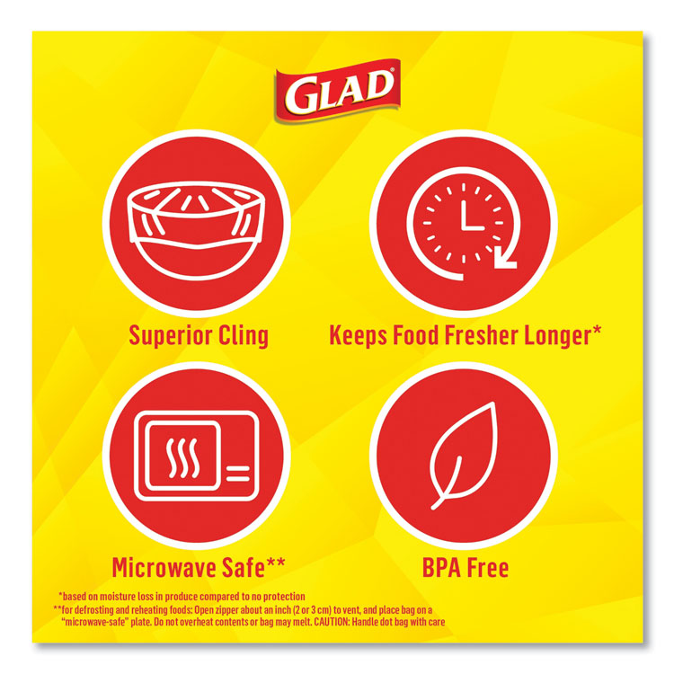 Glad® ClingWrap Plastic Wrap, 200 Square Foot Roll, Clear (CLO00020)