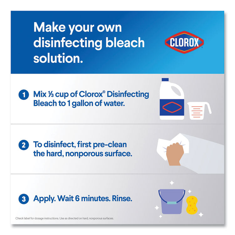 Clorox® Regular Bleach with CloroMax Technology, 24 oz Bottle, 12/Carton (CLO32251)