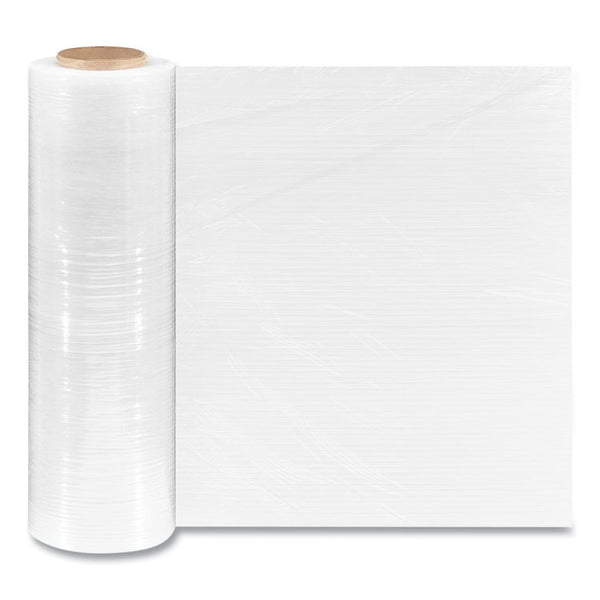 Coastwide Professional™ Extended Core Blown Stretch Wrap, 18" x 1,500 ft, 79-Gauge, Clear, 4/Carton (CWZ687958)